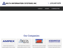 Tablet Screenshot of delta-info.com